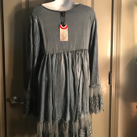 NWT.  SacredThreads Dress/Tunic.  220286.  GR/PK - Picture 4 of 8